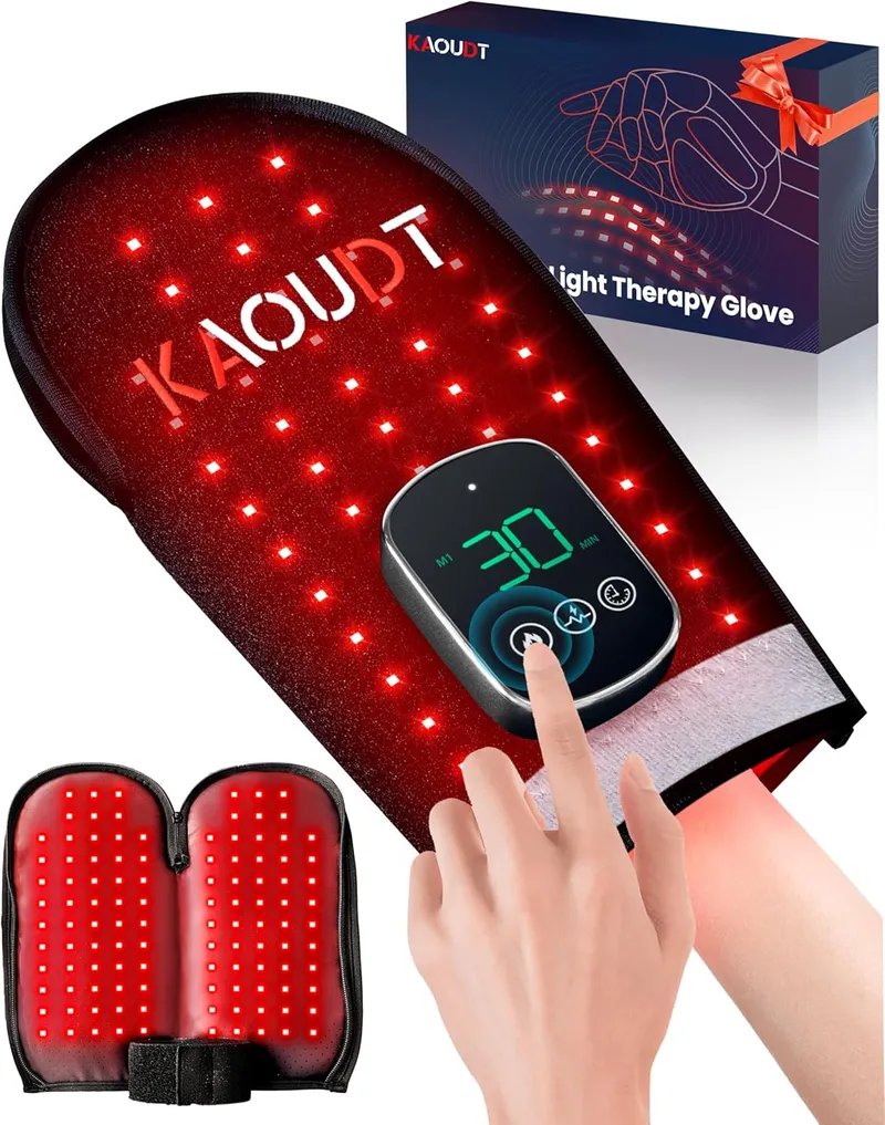 Kaoudt Cordless Red Light Therapy Glove for Hand